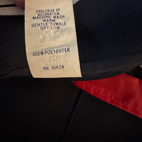 Vtg R-Gee Originals Infant Navy Sailor Suit 12M Red Tie & Embroidered Sleeve - Picture 6 of 8